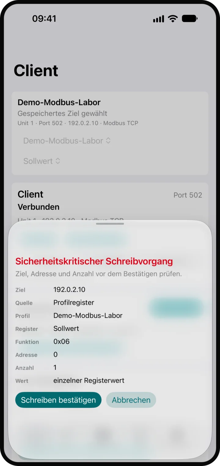 Schreiben mit Kontrolle
